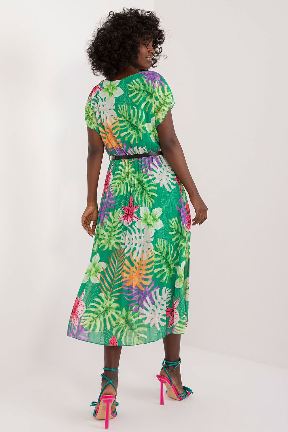 Italy Moda Daydress Colorful Flared Summer Dress - Vibrant Short-Sleeve Chic
