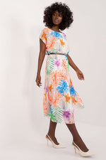 Italy Moda Daydress Colorful Flared Summer Dress - Vibrant Short-Sleeve Chic