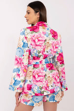 Italy Moda Floral Blazer & Shorts Co-Ord Set