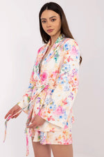 Italy Moda Floral Blazer & Shorts Co-Ord Set