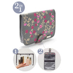 Kate' Hanging Beauty Bag in Blossom Charcoal