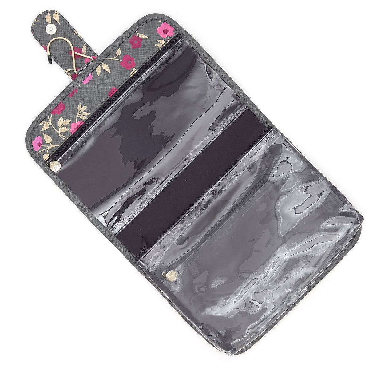 Kate' Hanging Beauty Bag in Blossom Charcoal