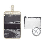 Kate' Hanging Beauty Bag in Starflower Gold