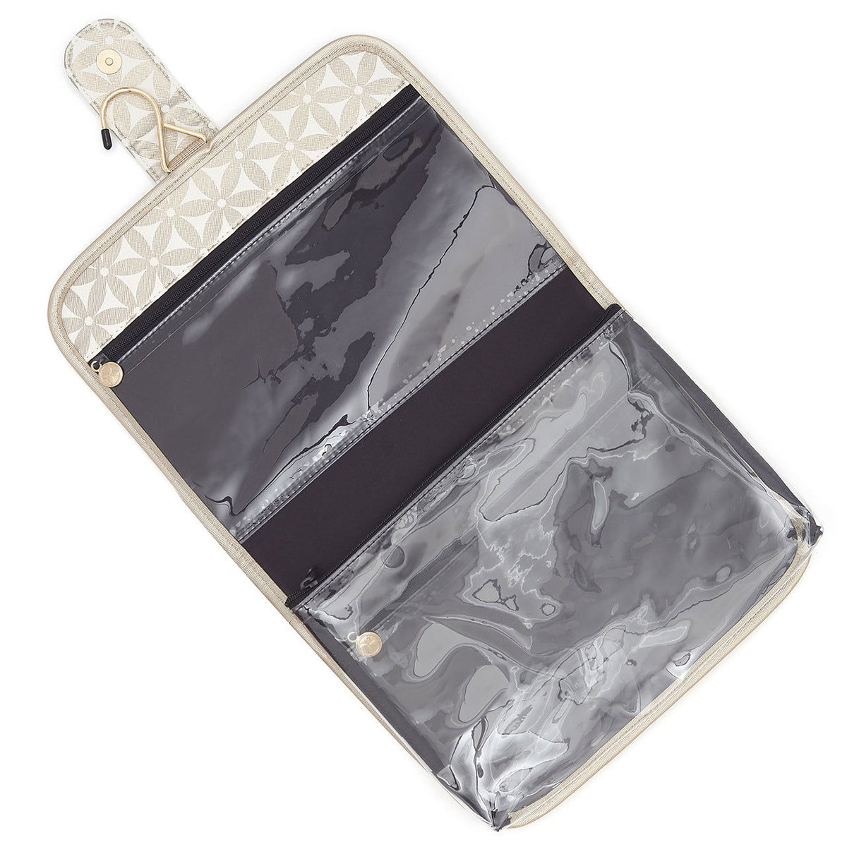 Kate' Hanging Beauty Bag in Starflower Gold