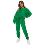 Kate Long Sleeve Ladies Loungewear Two-piece Loungewear Set | 7 Colours Green