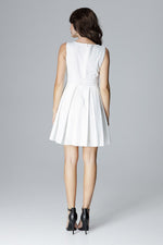 Lenitif Sleeveless Cocktail Dress with Flared Skirt