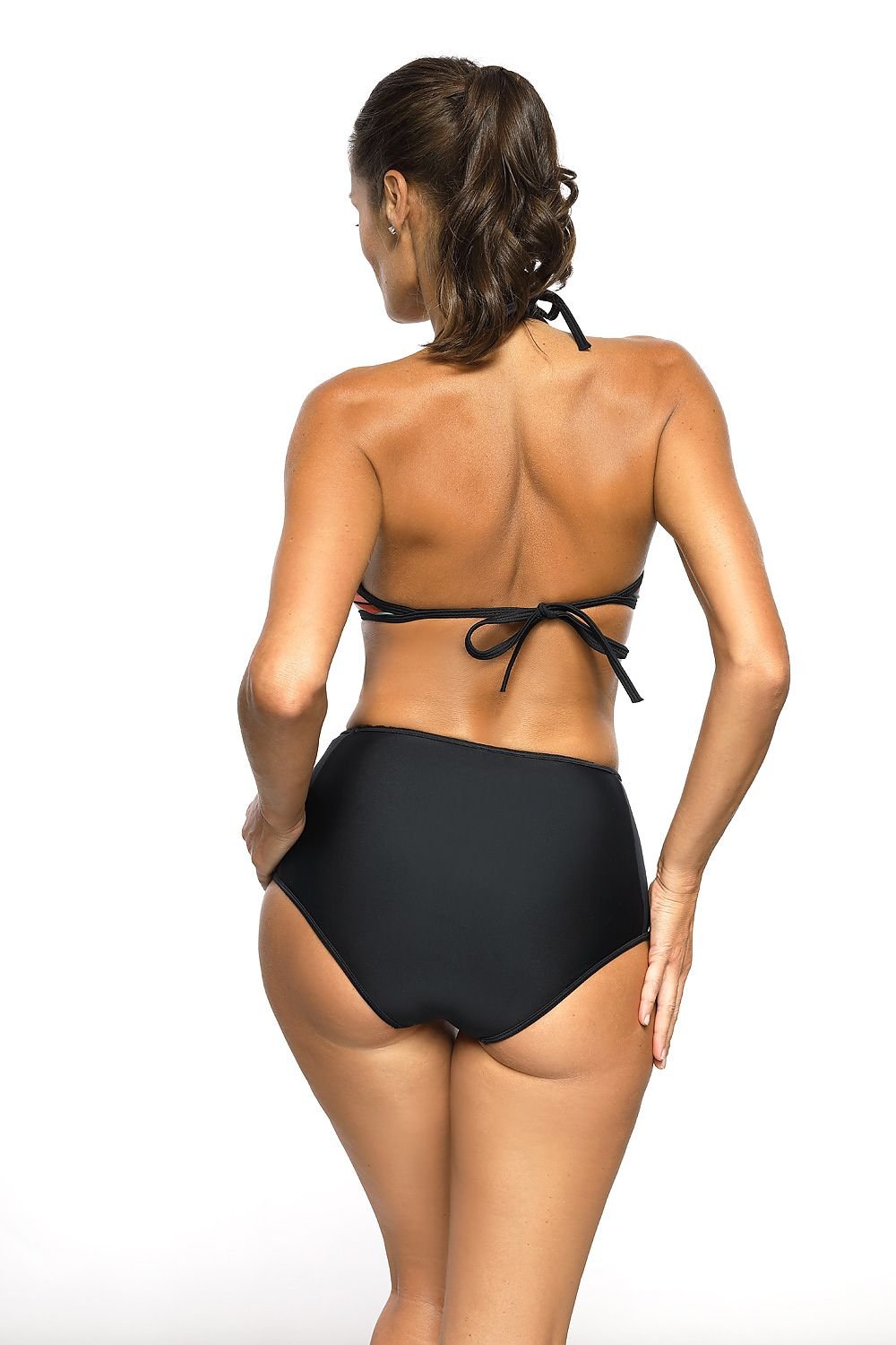 Marko African Motif Padded High-Waisted Bikini Set