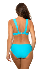Marko Bardot Push-Up Two-Piece Bikini Set with Jeweled Decoration