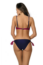 Marko Butterfly-Pattern Push-Up Two-Piece Bikini Set with Deep Cleavage