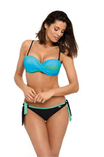 Marko Exotic Colorflow Push-Up Bikini Set with Midi Panties blue 2