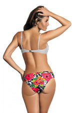 Marko Floral Push-Up Two-Piece Bikini Set with Tie Accent