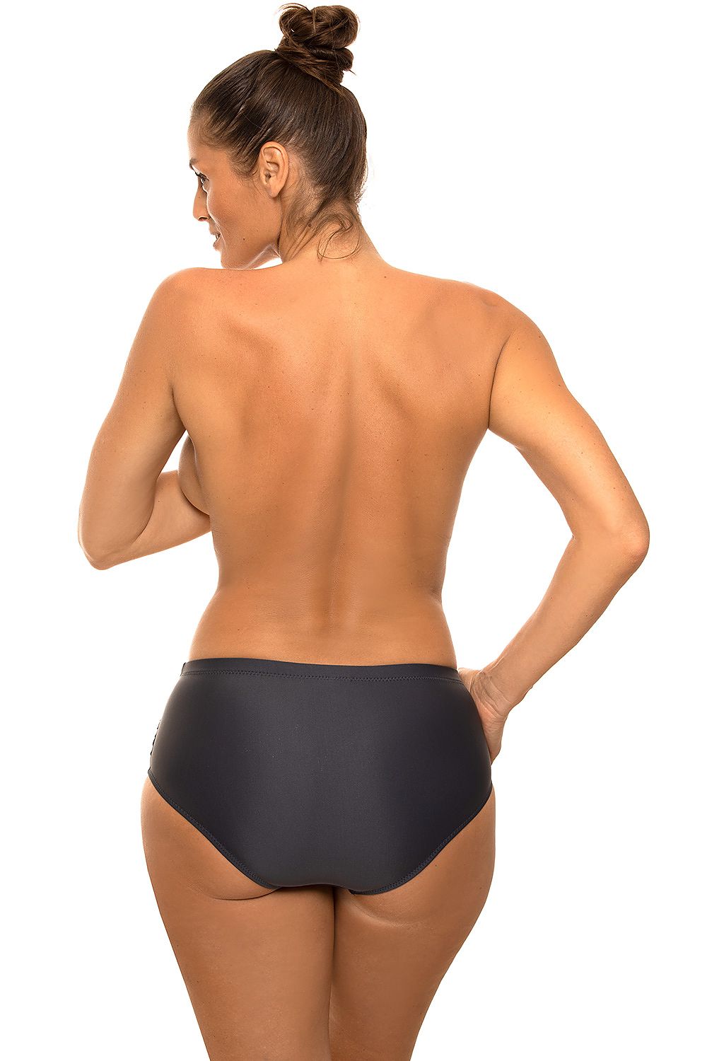 Marko High-Cut Bikini Bottoms with Decorative Stitching