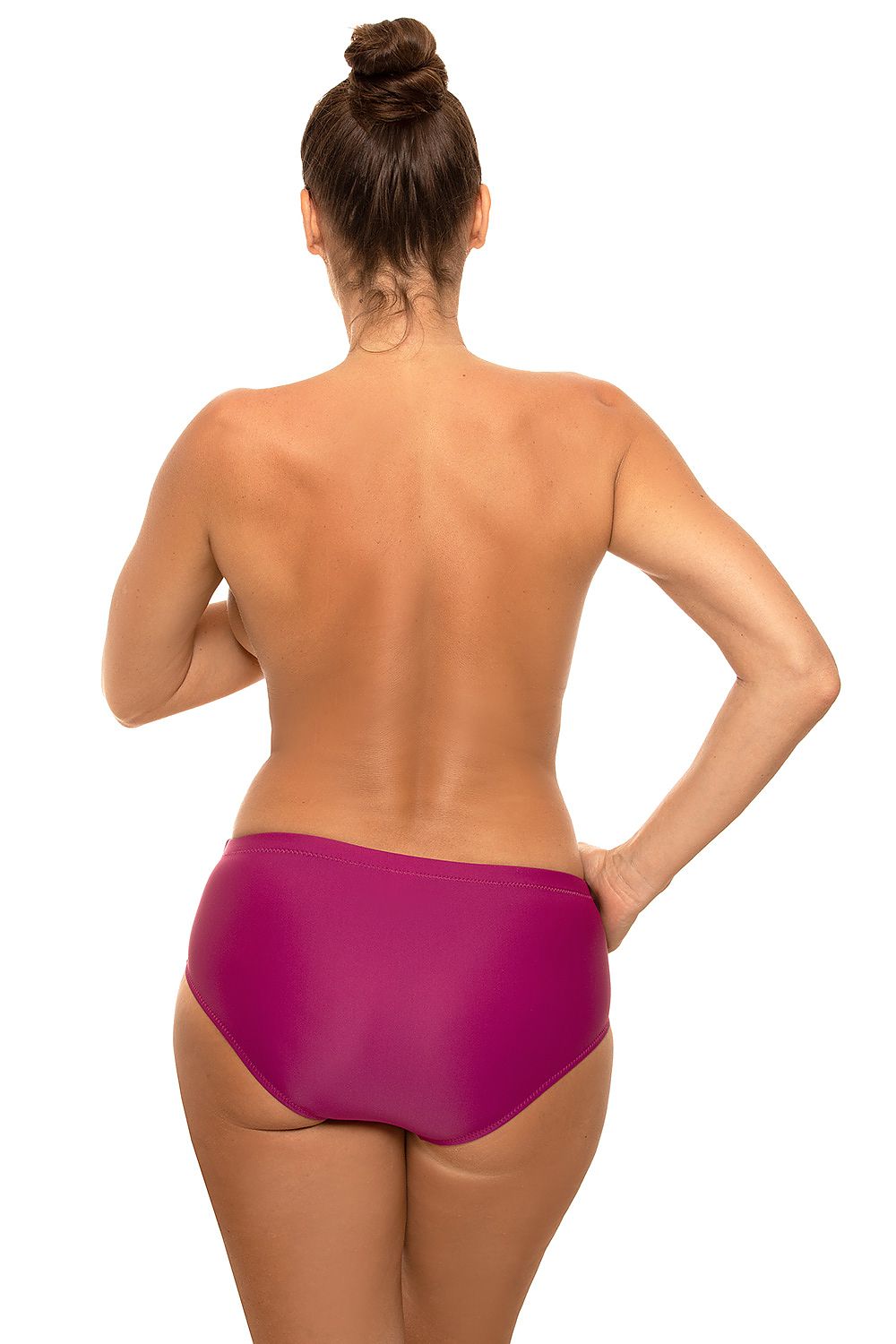 Marko High-Cut Bikini Bottoms with Decorative Stitching