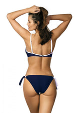 Marko Push-Up Two-Piece Bikini Set with Dual-Fabric Design