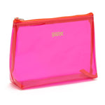 Mia' Makeup Bag in Clear Pink