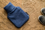 Midnight Blue Cotton 1 Litre Hot Water Bottle