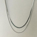 Milan Luxe Silver Plated Double Layer Chain