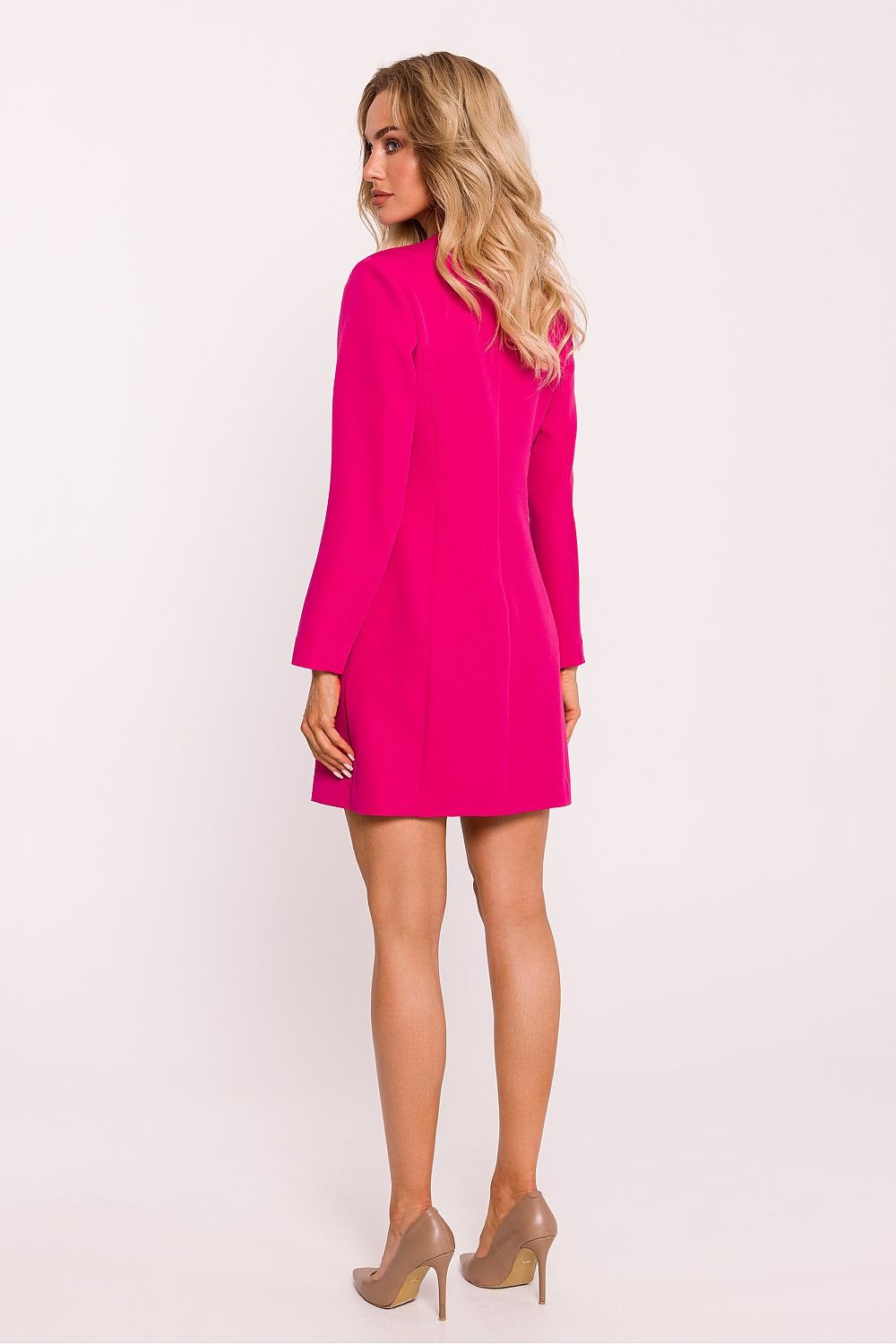 Moe Jacket-Style Daydress with Gold Buttons and Collar