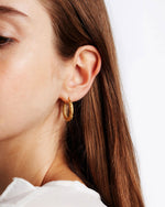 Ballinger Molten Meadow 18k Gold Hoop Earrings