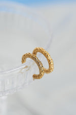 Ballinger Molten Meadow 18k Gold Hoop Earrings