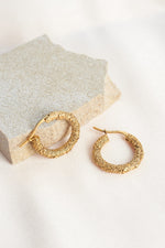 Ballinger Molten Meadow 18k Gold Hoop Earrings