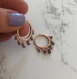 Mystic Topaz Droplet Hoops