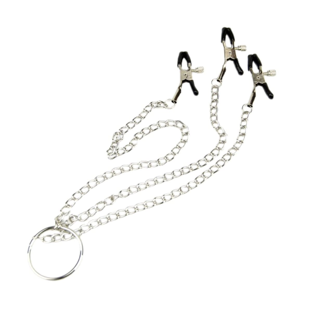 Bound to Please Silver Nipple & Clit Clamp detail