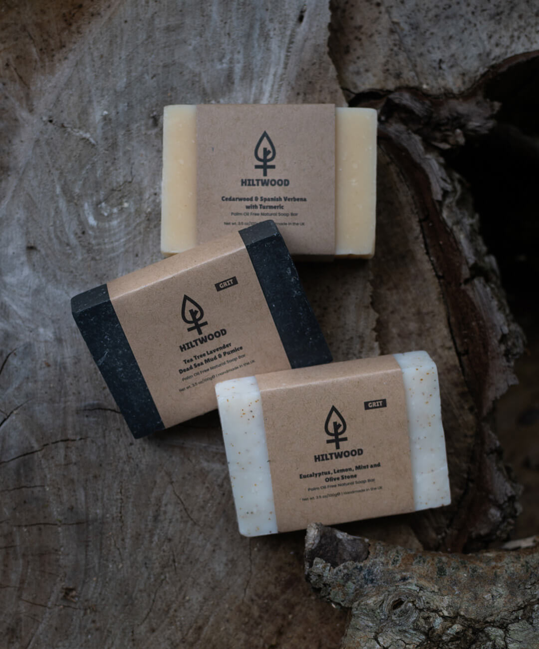 Hiltwood Natural Soap Bar Bundle - 4 Pack Soap Set