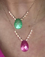 Necklace with Colourful Natural Stones