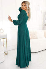 Nela Loose Sleeve Slit Maxi Dress | Numoco