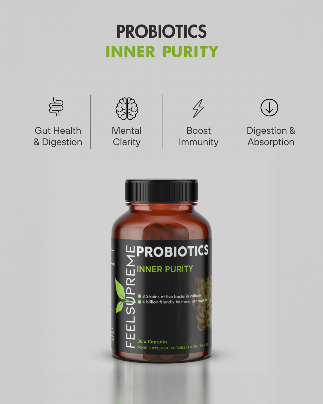 Probiotics - 4 billion culture | Feel Supreme