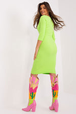 Relevance Ribbed Cotton Day Dress