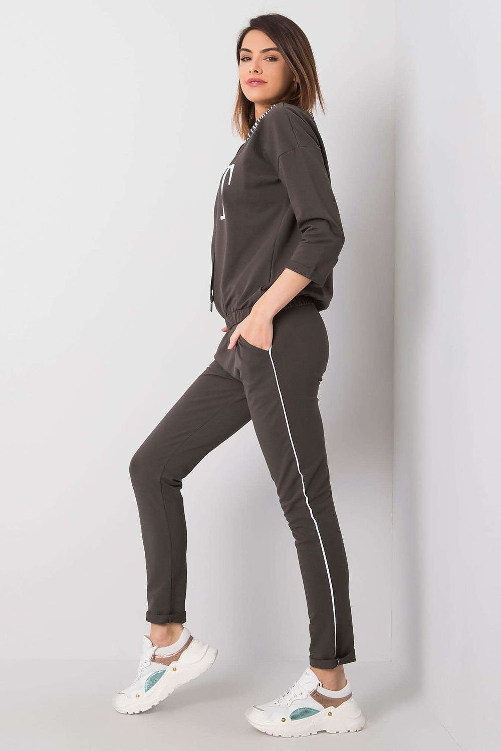 Relevance Women’s Tracksuit Set with ‘Fact’ Slogan