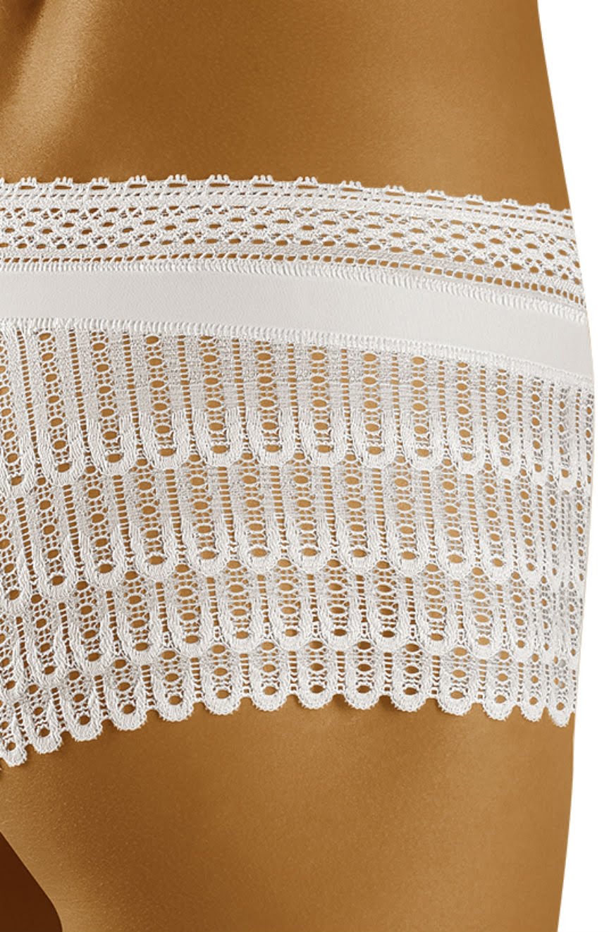 Wolbar Riki Lace Shorts Style Briefs White