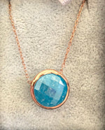 Round Shape Natural Stone Necklaces
