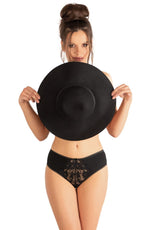 Roza Kamelia Lace Brief Black