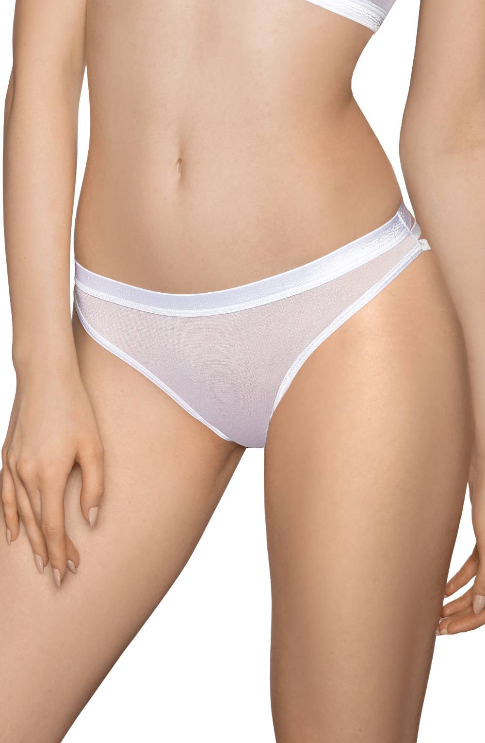 Roza Lisbet White Soft Stretch Thong