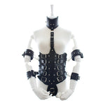 Ladies Leather Chest Corset Harness | Adjustable Waist Belt & Side Buckles