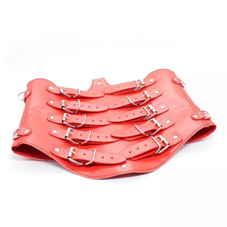 Ladies Leather Chest Corset Harness | Adjustable Waist Belt & Side Buckles