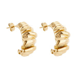 Ballinger Scrunched 18k Gold Earrings