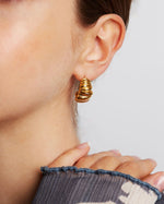 Ballinger Scrunched 18k Gold Earrings