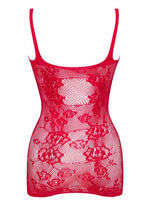 Beauty Night Anya Red Lace Fishnet Erotic One Size Dress