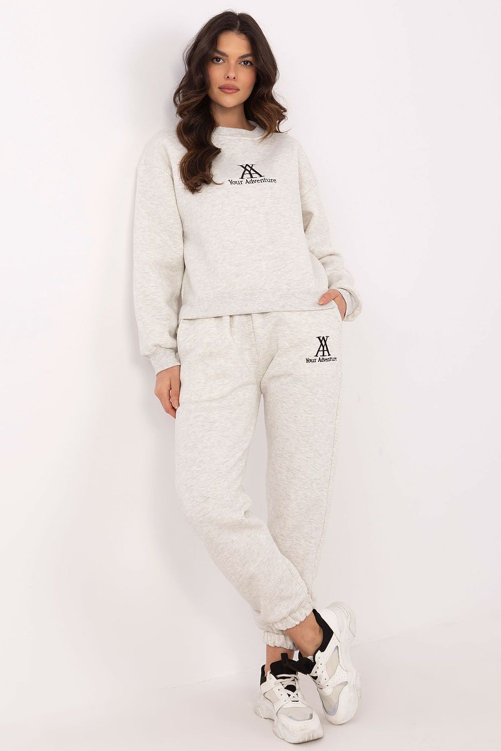 Hoodie & Pants Loungewear Set by Factory Price grey one-size-fits-all