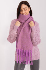 AT Geometric Shawl Scarf violet one-size-fits-all