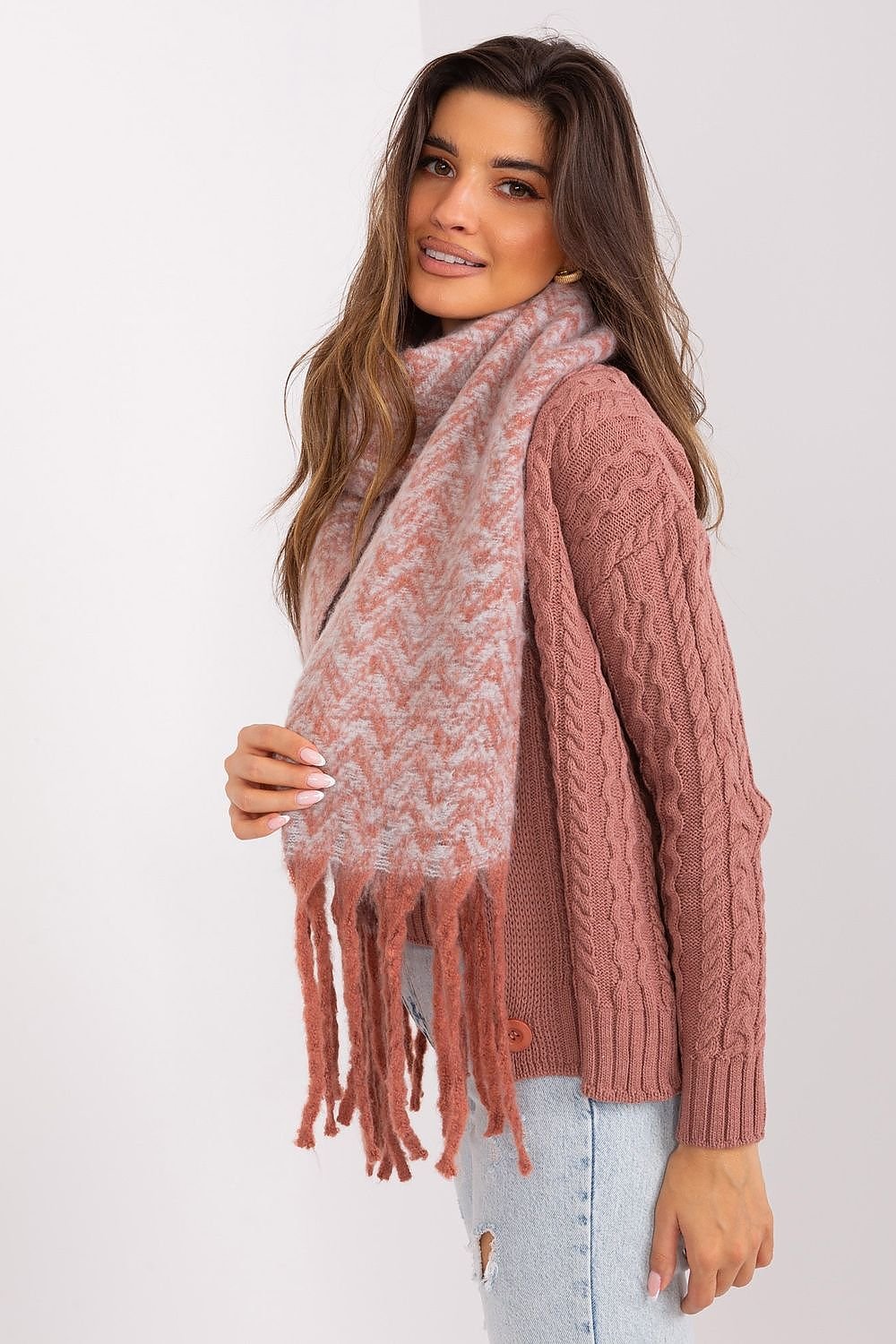 AT Geometric Shawl Scarf
