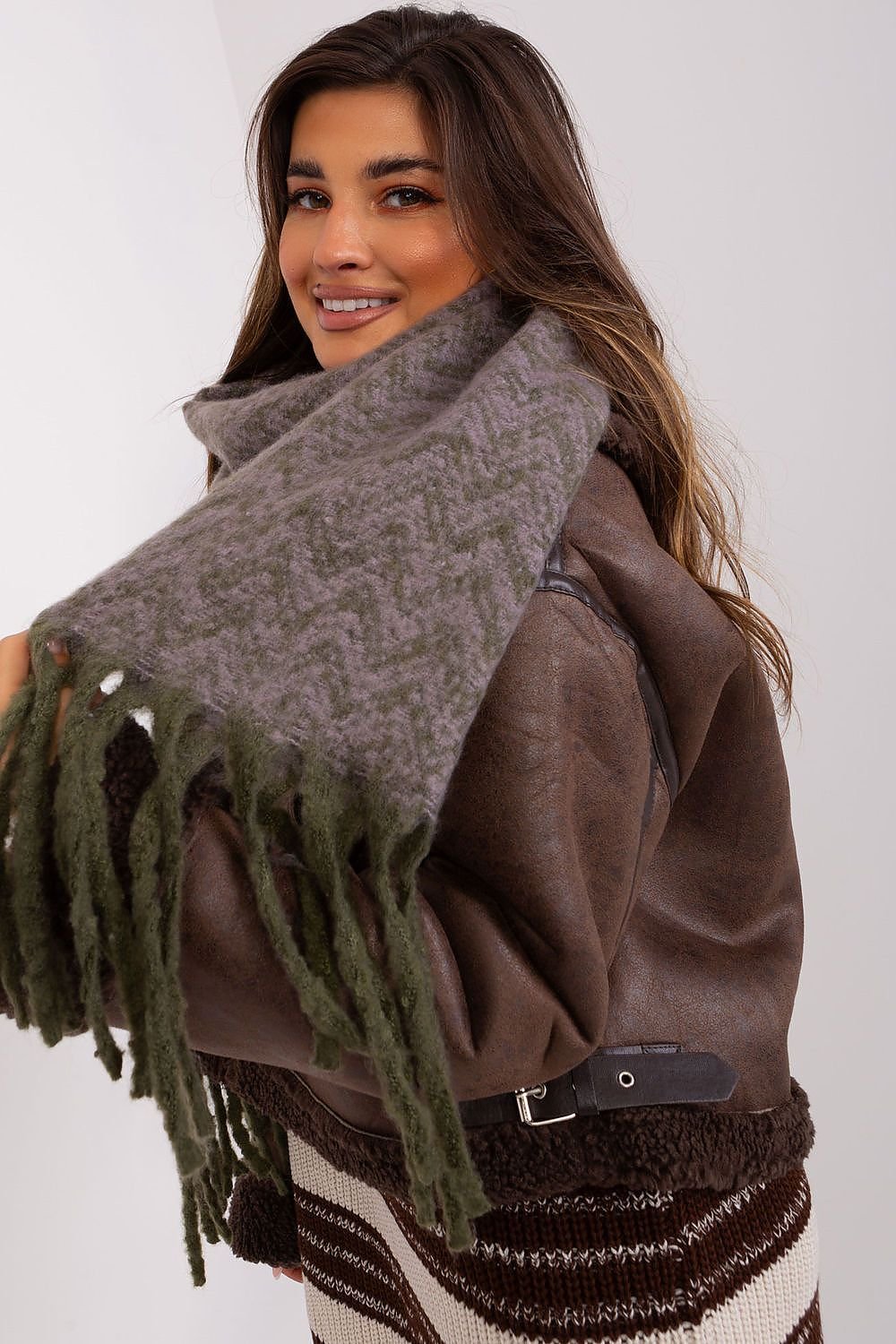 AT Geometric Shawl Scarf