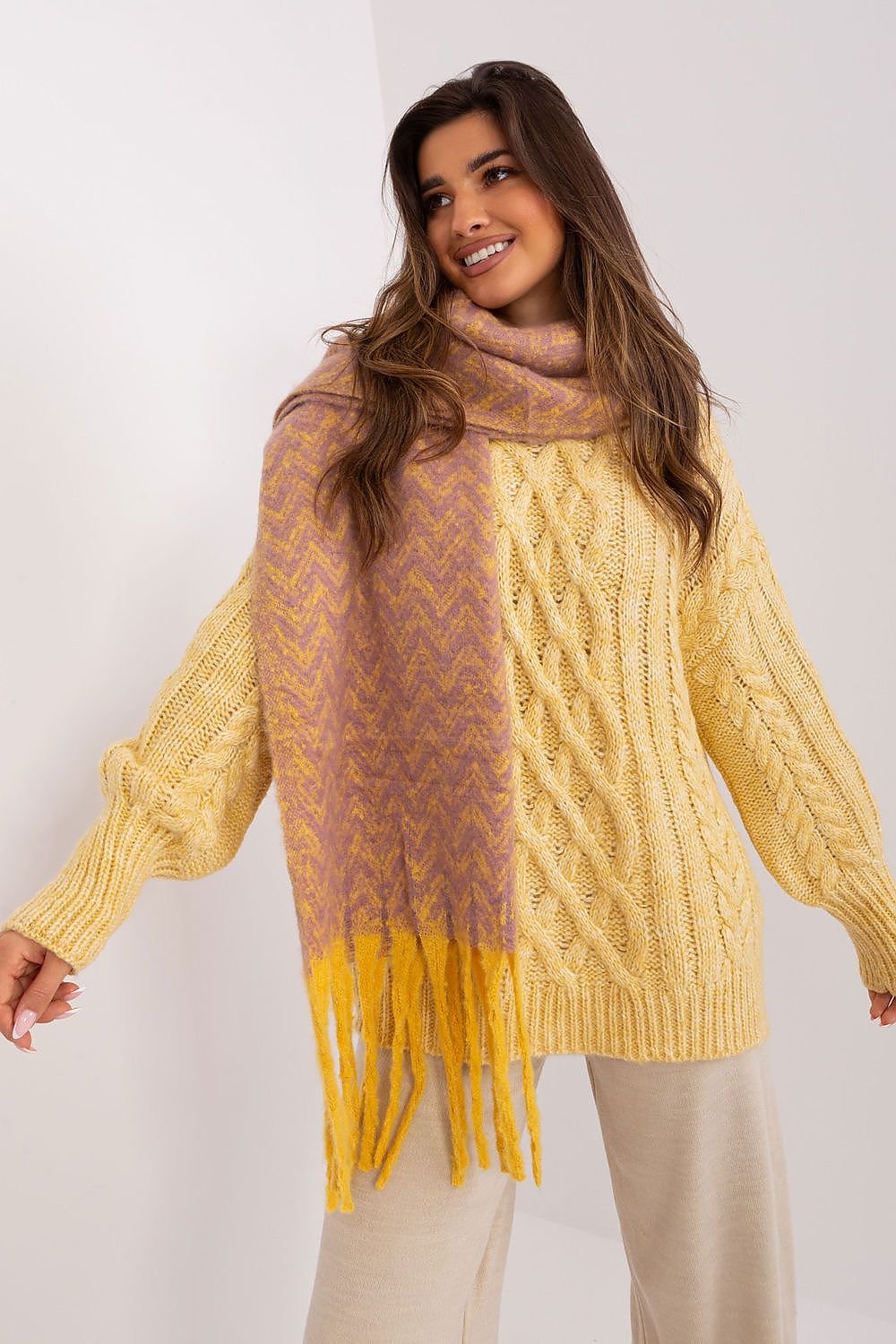 AT Geometric Shawl Scarf