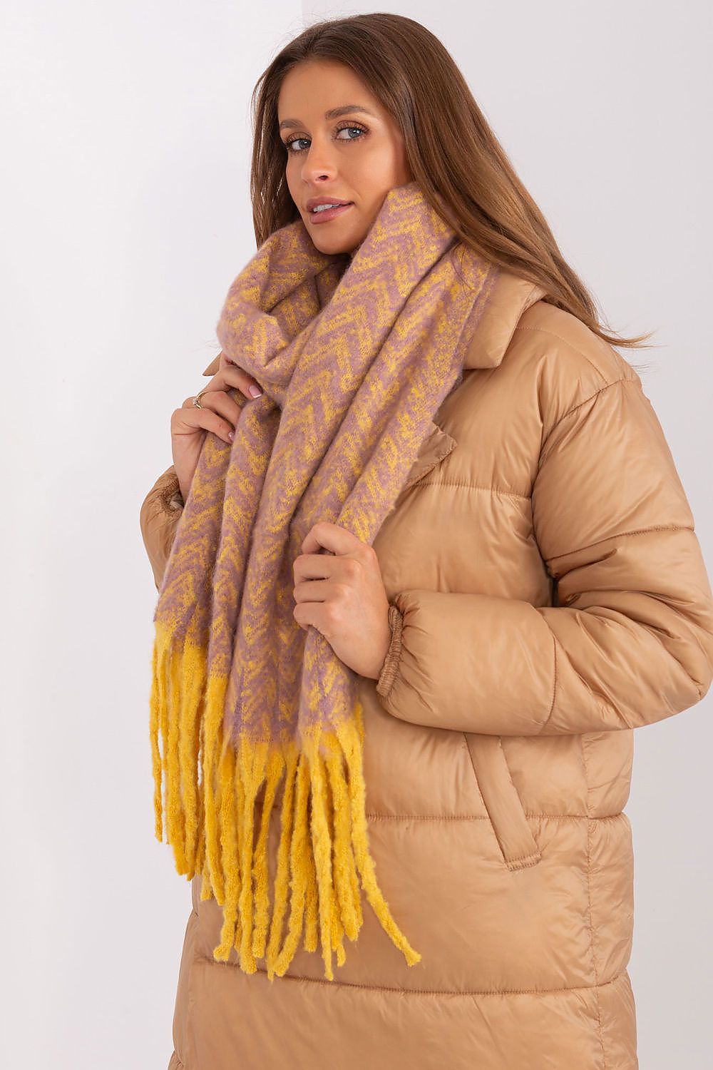AT Geometric Shawl Scarf