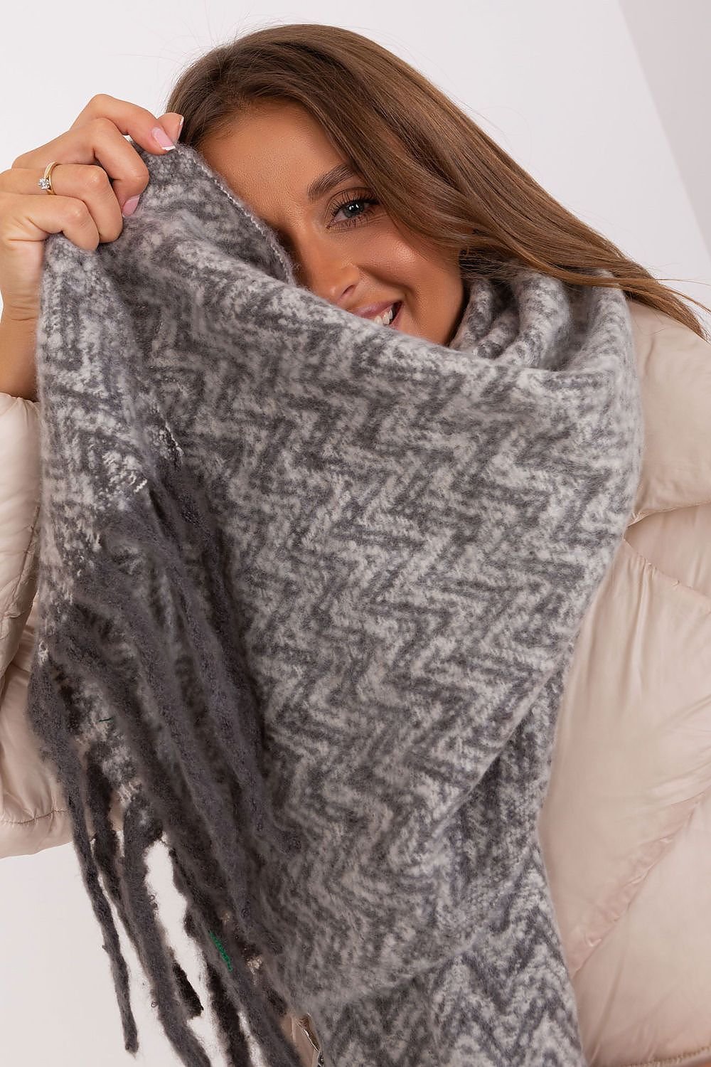 AT Geometric Shawl Scarf
