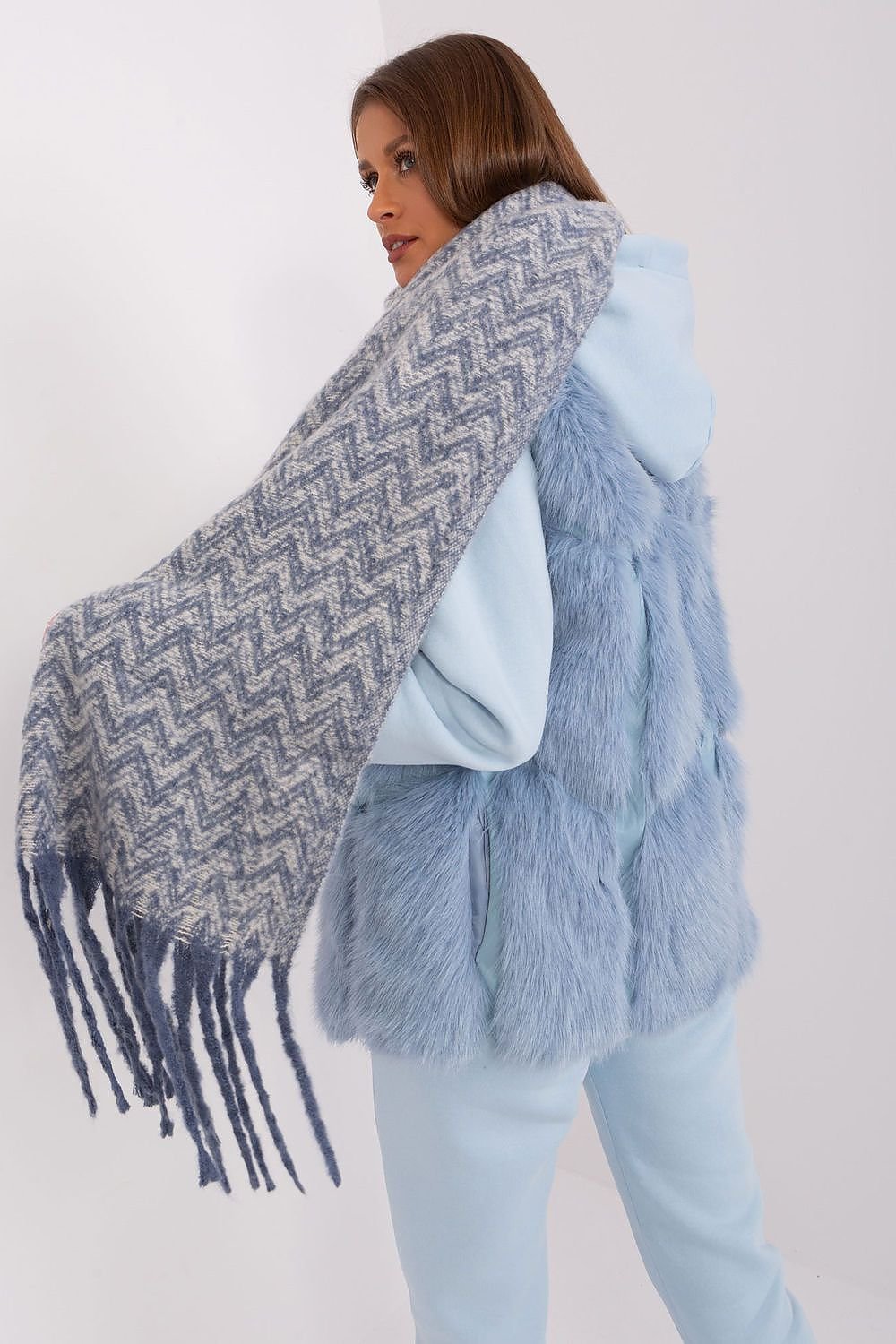 AT Geometric Shawl Scarf